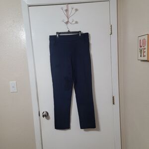 Alfred Dunner Navy Pull on Pants Size 8